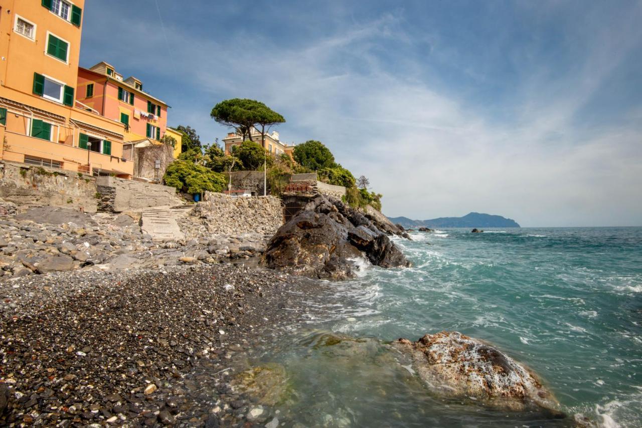 Appartamento Vicino Al Mare A Genova Nervi Bagian luar foto